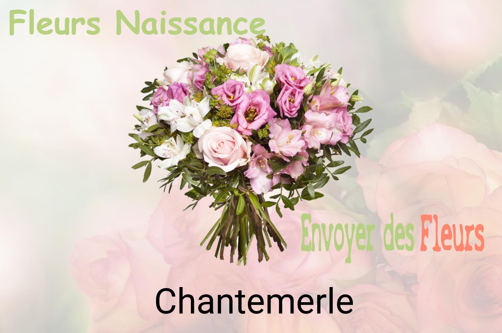 Bouquet de fleurs de naissance livré à Chantemerle